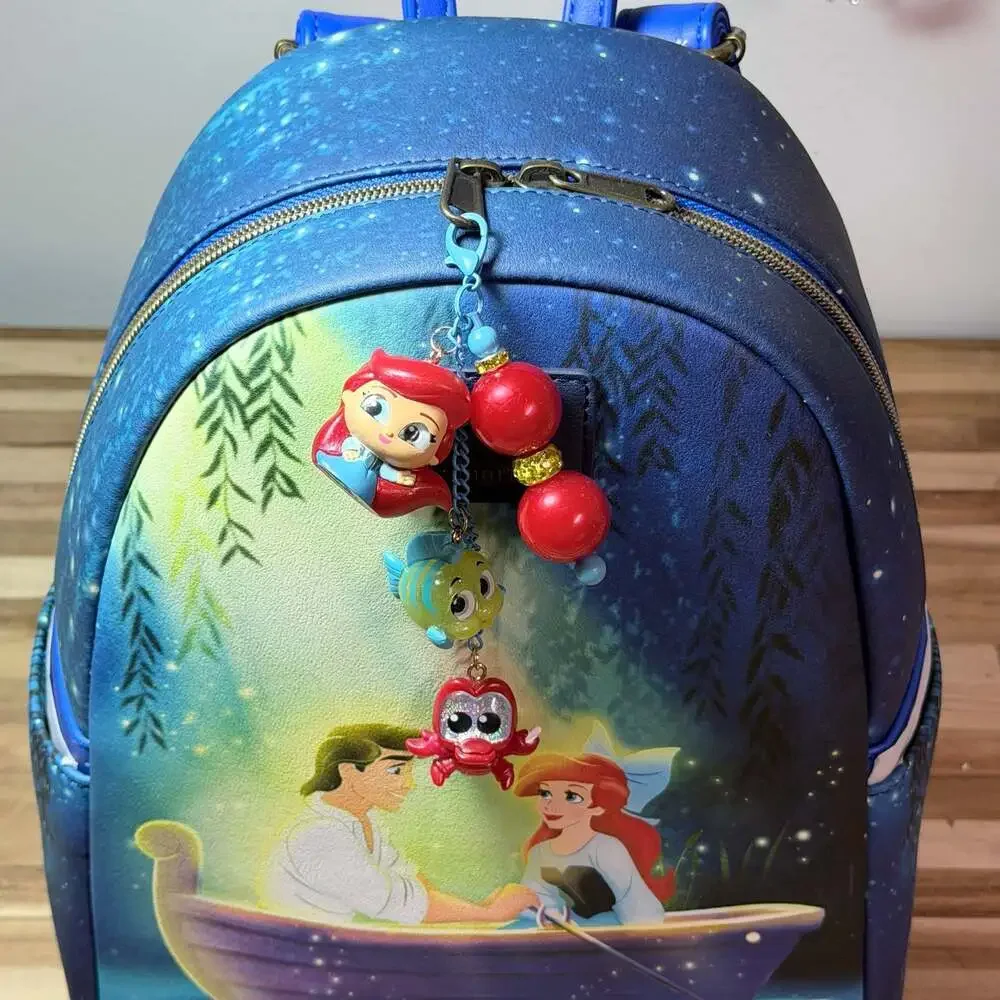Disney Doorables The Little Mermaid Beaded Keychain Bag Charm
